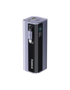 
„EnerGeek GR11“ 10000mAh išorinė baterija su ištraukiamu laidu, 100 W – pilka
