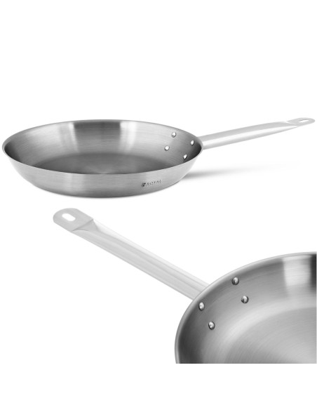 Nerūdijančio plieno keptuvės dujų indukcija sk. 30 cm Nerūdijančio plieno keptuvės dujų indukcija sk. 30 cm