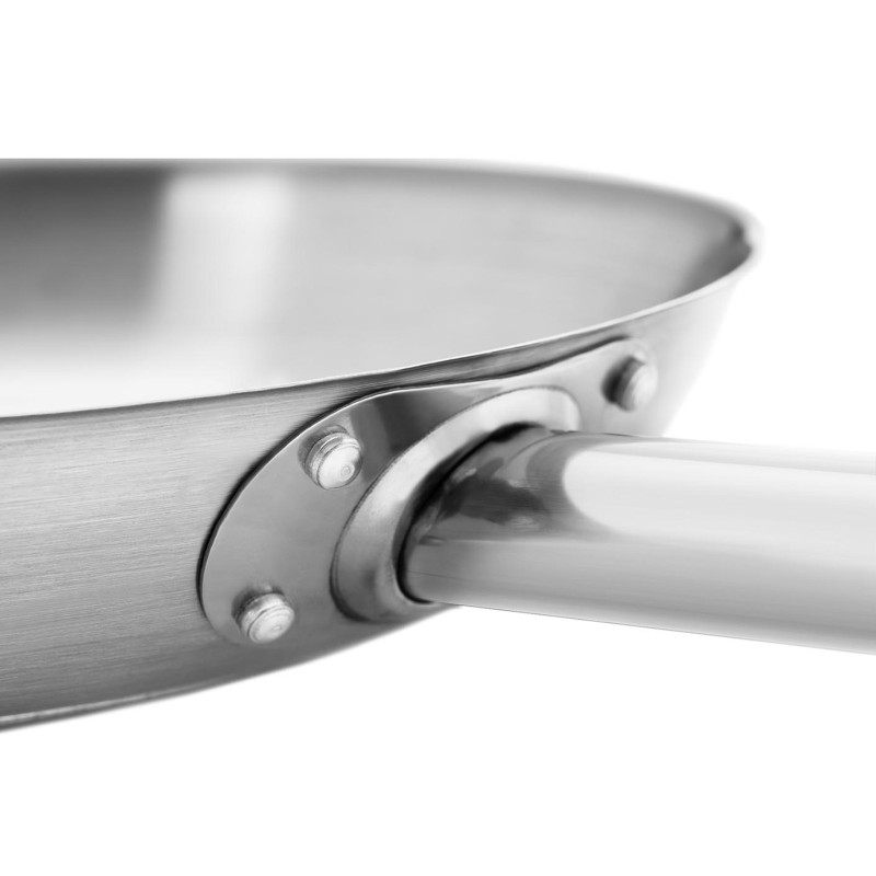 Nerūdijančio plieno keptuvės dujų indukcija sk. 30 cm