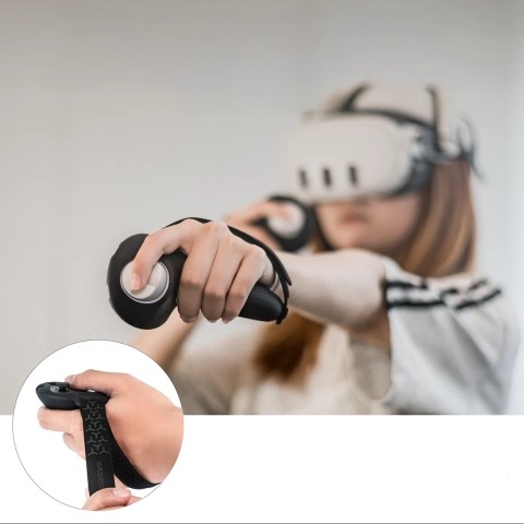 
Valdiklių laikikliai, skirti „Meta Quest 3“ ir „3S“ – juodi
