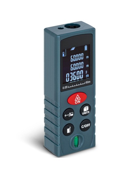Lazerinis nuotolio ieškiklis su LCD ekranu 60 m / 2 mm Lazerinis nuotolio ieškiklis su LCD ekranu 60 m / 2 mm