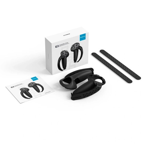 
Valdiklių laikikliai, skirti „Meta Quest 3“ ir „3S“ – juodi
