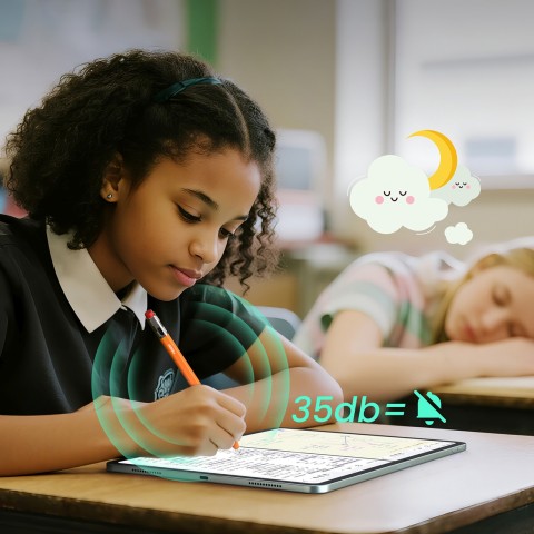 
„iPad“ rašiklis su 3 antgaliais, USB-C, „Air8 Pro X“ – oranžinis
