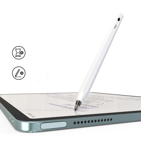 
„iPad“ USB-C pieštukas „Air8 Pro“ rašiklis – baltas
