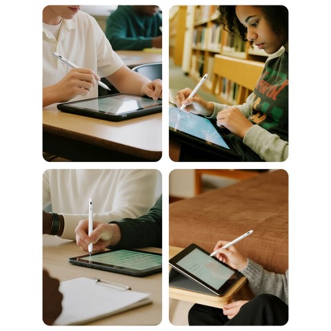 
„iPad“ USB-C pieštukas „Air8 Pro“ rašiklis – baltas
