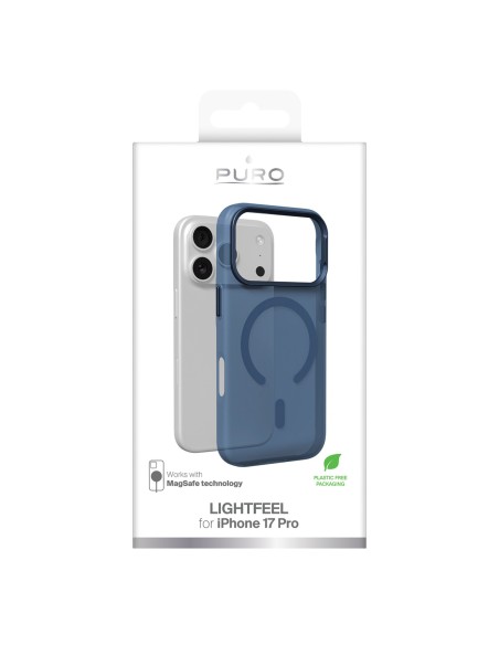 
„iPhone 17 Pro“ „Lightfeel MagSafe“ dėklas – permatomas mėlynas

