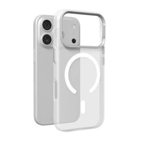 
„iPhone 17 Pro“ „Lightfeel MagSafe“ dėklas – permatomas baltas
