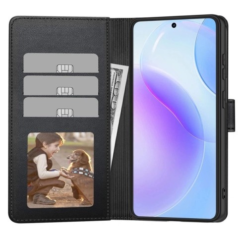 
Atverčiamas dėklas, skirtas „Samsung Galaxy A36 / A56 / A37 5G“ piniginei – juodas
