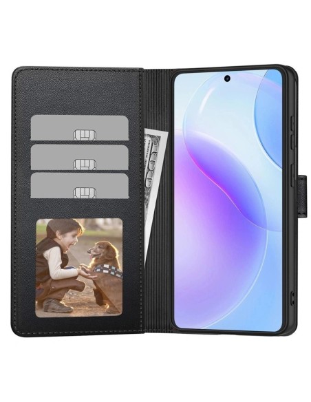 
Atverčiamas dėklas, skirtas „Samsung Galaxy A36 / A56 / A37 5G“ piniginei – juodas
