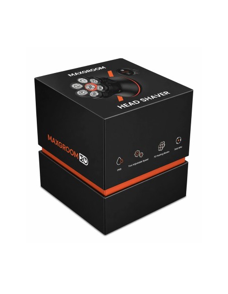 
Elektrinis galvos ir barzdos skustuvas su 7 LED galvutėmis ir USB-C - juodas
