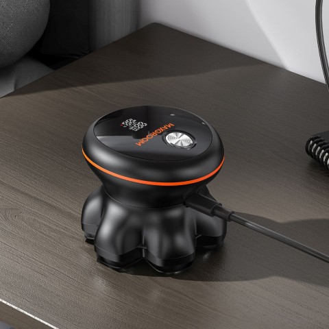 
Elektrinis galvos ir barzdos skustuvas su 7 LED galvutėmis ir USB-C - juodas
