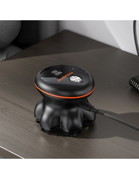 
Elektrinis galvos ir barzdos skustuvas su 7 LED galvutėmis ir USB-C - juodas
