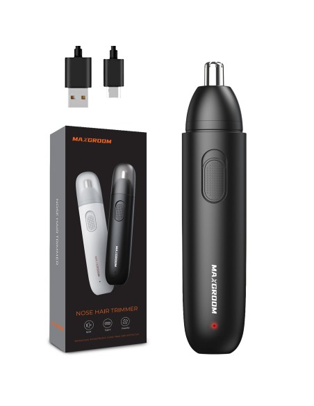 
USB-C nosies, ausų ir antakių kirptuvas – juodas

