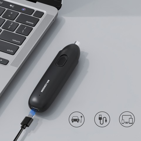 
USB-C nosies, ausų ir antakių kirptuvas – juodas

