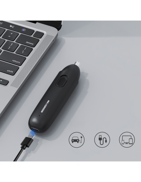 
USB-C nosies, ausų ir antakių kirptuvas – juodas
