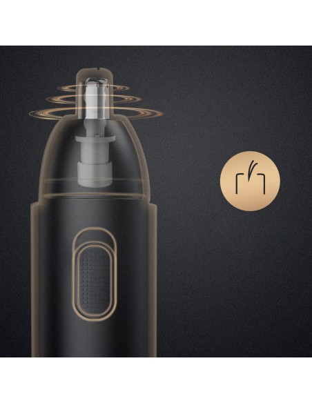 
USB-C nosies, ausų ir antakių kirptuvas – juodas
