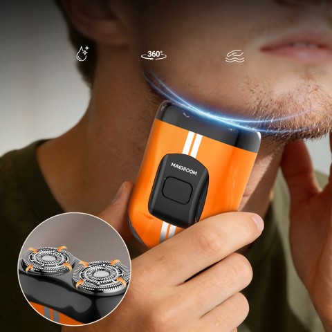 
Elektrinis skustuvas 400mAh IPX7 - oranžinis
