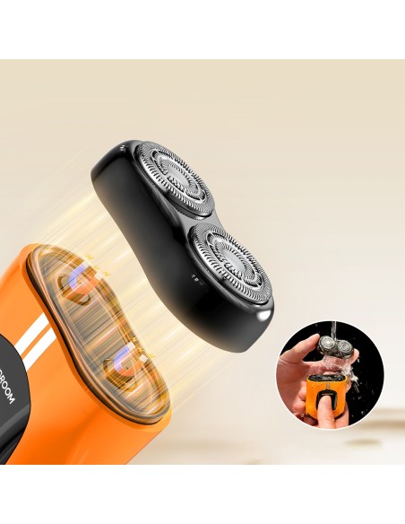
Elektrinis skustuvas 400mAh IPX7 - oranžinis
