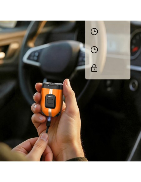 
Elektrinis skustuvas 400mAh IPX7 - oranžinis
