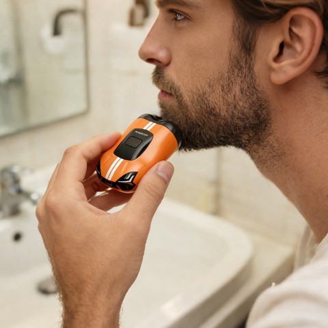 
Elektrinis skustuvas 400mAh IPX7 - oranžinis
