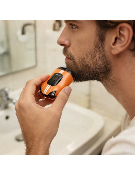 
Elektrinis skustuvas 400mAh IPX7 - oranžinis
