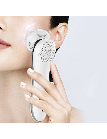 
9 viename veido masažuoklis su priežiūros funkcijomis – baltas
