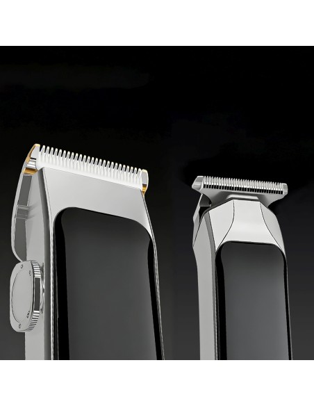 
Plaukų kirpimo mašinėlė su 7 LED antgaliais, USB-C - rinkinys

