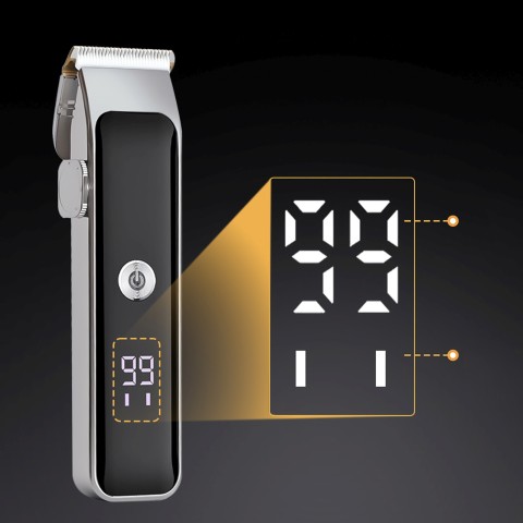 
Plaukų kirpimo mašinėlė su 7 LED antgaliais, USB-C - rinkinys
