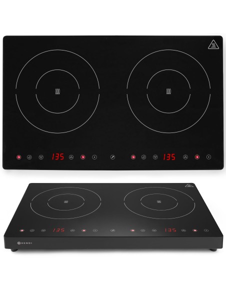 Reguliuojama indukcinė viryklė su jutikliniu skydeliu 2 kaitvietės Black Line sk. 22cm 3500W – Hendi 239414 Reguliuojama indukcinė viryklė su jutikliniu skydeliu 2 kaitvietės Black Line sk. 22cm 3500W – Hendi 239414