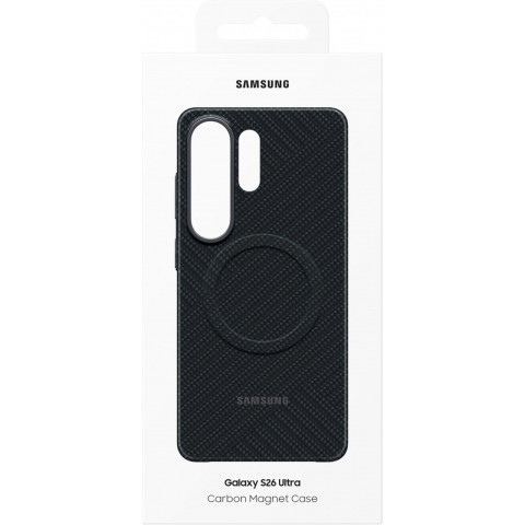 
„Samsung Galaxy S26 Ultra“ „Samsung Carbon“ tipo dėklas su magnetu „MagSafe“ – juodas
