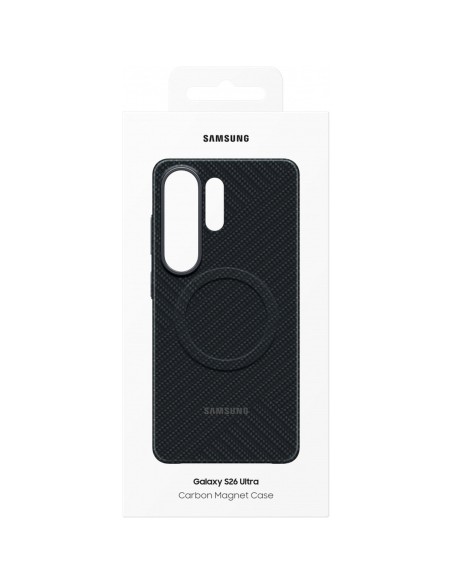
„Samsung Galaxy S26 Ultra“ „Samsung Carbon“ tipo dėklas su magnetu „MagSafe“ – juodas

