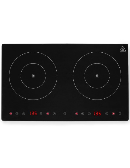 Reguliuojama indukcinė viryklė su jutikliniu skydeliu 2 kaitvietės Black Line sk. 22cm 3500W – Hendi 239414 Reguliuojama indukcinė viryklė su jutikliniu skydeliu 2 kaitvietės Black Line sk. 22cm 3500W – Hendi 239414