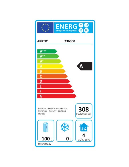 Energiją taupanti po stalviršio šaldytuvo spintelė 0-8C 200 l 124 W Budget Line - Hendi 236000 Energiją taupanti po stalviršio šaldytuvo spintelė 0-8C 200 l 124 W Budget Line - Hendi 236000
