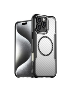 
„iPhone 16 Pro Max“ pirmaujančios serijos „MagSafe“ silikoninis dėklas – juodas
