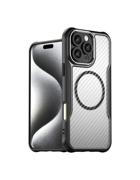 
„iPhone 16 Pro Max“ pirmaujančios serijos „MagSafe“ silikoninis dėklas – juodas
