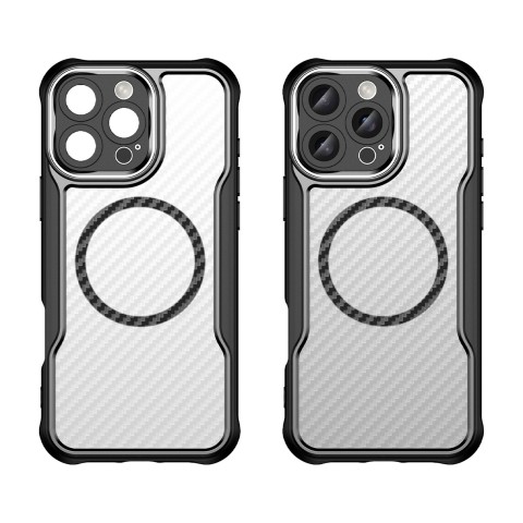 
„iPhone 16 Pro Max“ pirmaujančios serijos „MagSafe“ silikoninis dėklas – juodas
