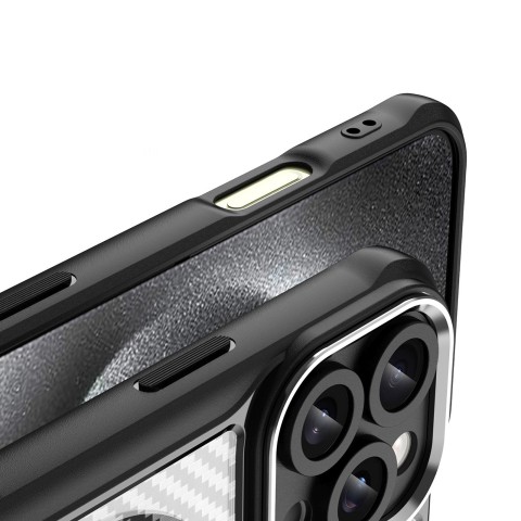 
„iPhone 16 Pro Max“ pirmaujančios serijos „MagSafe“ silikoninis dėklas – juodas
