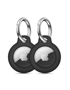 
„Apple AirTag“ raktų pakabuko dėklas, juodas - 2 vnt.
