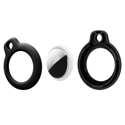 
„Apple AirTag“ raktų pakabuko dėklas, juodas - 2 vnt.
