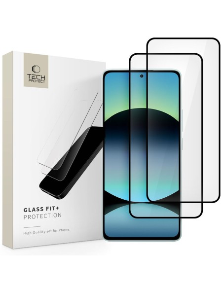 
Grūdintas stiklas Xiaomi Redmi Note 14 4G / 5G Glass Fit juodas - 2 vnt.
