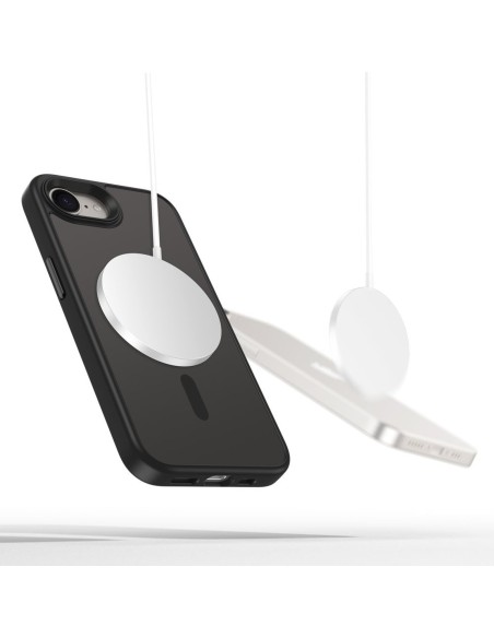
„iPhone 16e / 17e MagMat MagSafe“ dėklas – matinės juodos spalvos
