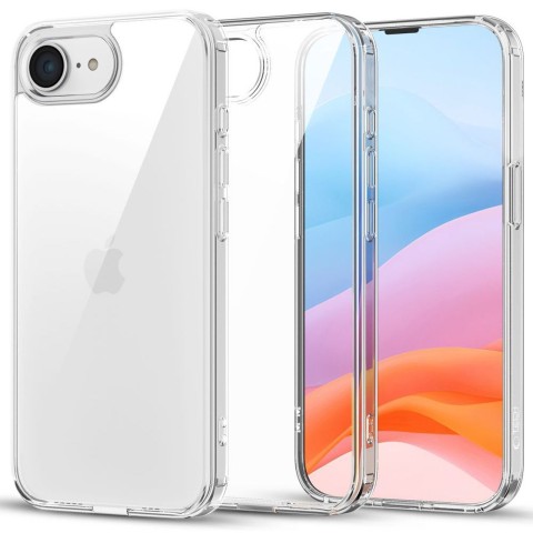 
„iPhone 16e / 17e FlexAir“ hibridinis dėklas – skaidrus
