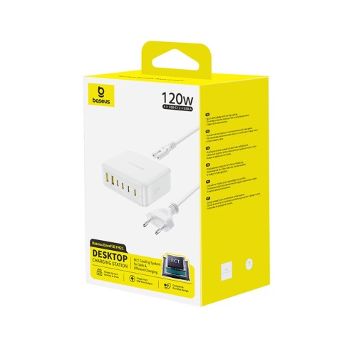 
„EnerFill FH21“ 120 W USB-A USB-C įkrovimo stotelė – balta

