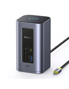 
ŠAKOTEKLIS 12 viename Įkrovimo stotelė USB-C USB-A HDMI RJ45 SD microSD 4K 60Hz PD 10Gb/ s
