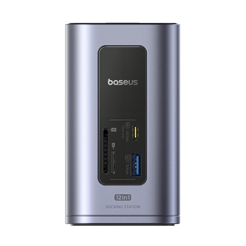 
ŠAKOTEKLIS 12 viename Įkrovimo stotelė USB-C USB-A HDMI RJ45 SD microSD 4K 60Hz PD 10Gb/ s
