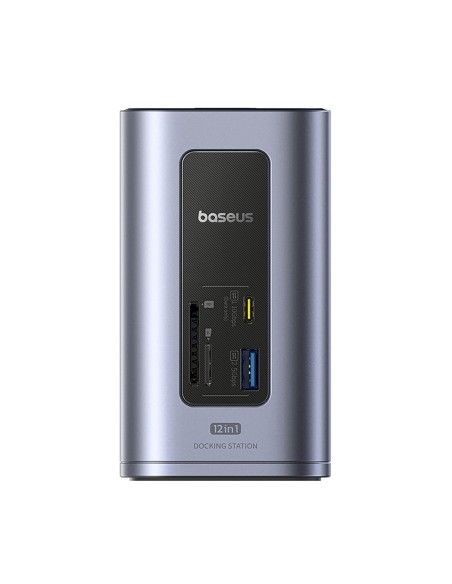 
ŠAKOTEKLIS 12 viename Įkrovimo stotelė USB-C USB-A HDMI RJ45 SD microSD 4K 60Hz PD 10Gb/ s
