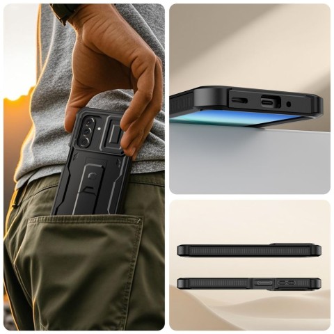 
Samsung Galaxy A17 4G / 5G Kevlar Cam+ dėklas - juodas
