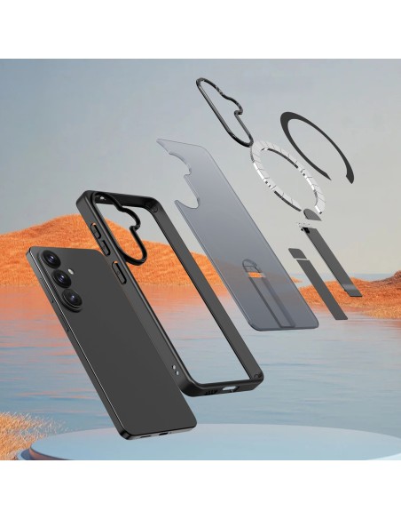 
„Samsung Galaxy A36 / A37“ dėklas su „Hybrid Armor X MagSafe“ stovu – juodas
