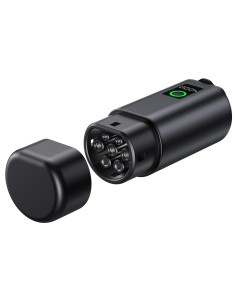 
V2L 2 tipo – „Schuko“ 3500 W adapteris su galios ekranu elektromobiliams
