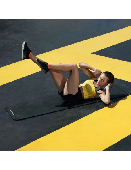 
Storas gimnastikos kilimėlis jogos pratimams, 183 x 61 x 1,5 cm - juodas
